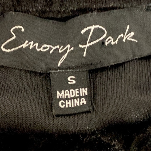 Emory Park Black Crushed Velvet Romantic Whimsigoth Witchy Mini Dress Size S - Picture 9 of 12